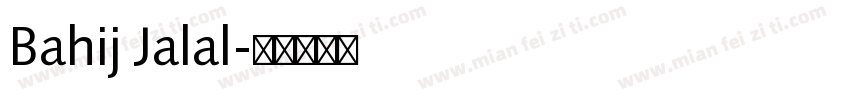 Bahij Jalal字体转换